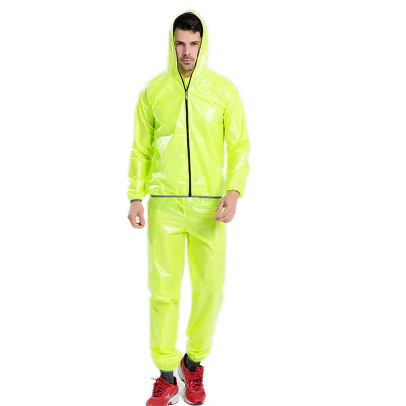 

TOP!-Sports Riding Split Raincoat Rain Pants Suit Outdoor Waterproof Riding Suit Sun Poncho Bicycle Fashion Raincoat Fruit Green
