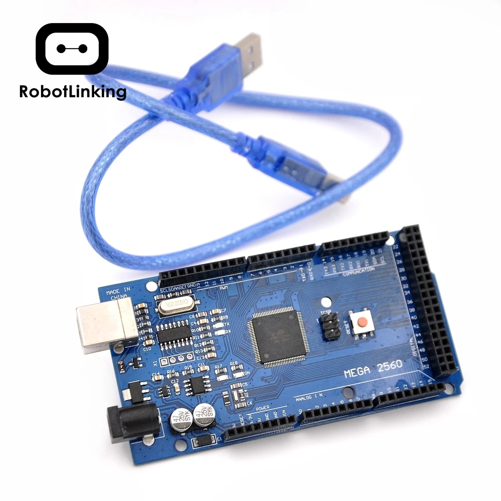 Плата Mega 2560 R3 Mega2560 REV3 (ATmega2560 16AU CH340G) совместимая с Arduino Parts|mega2560 r3|usb boardboard usb |