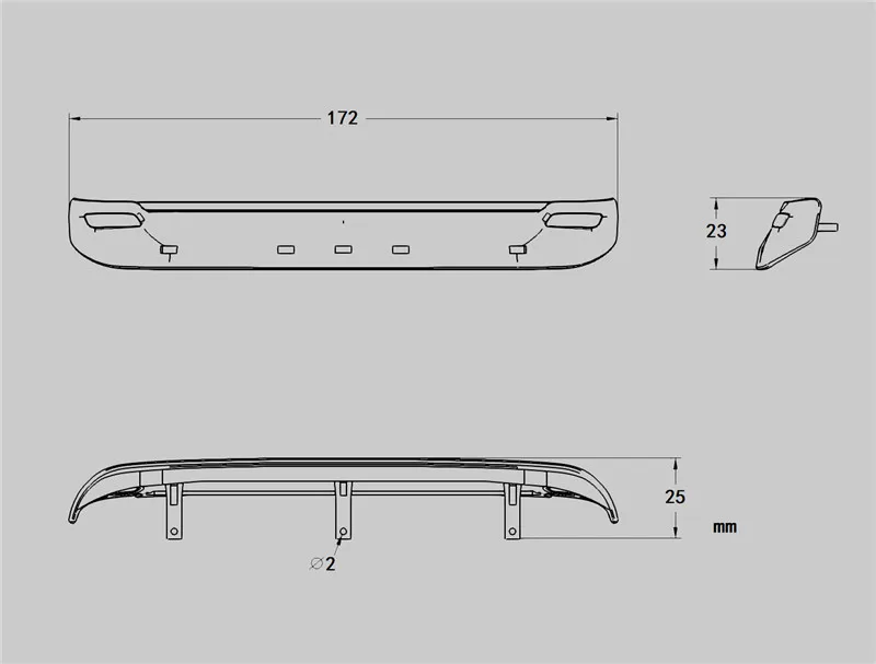 Accesorios Nuevo Control Remoto Scania Camión techo Sun Shield LED Foco  1:14 Escala actros Scania R620 56323 R730 R470 Remolque - (Color: Sun  Shield