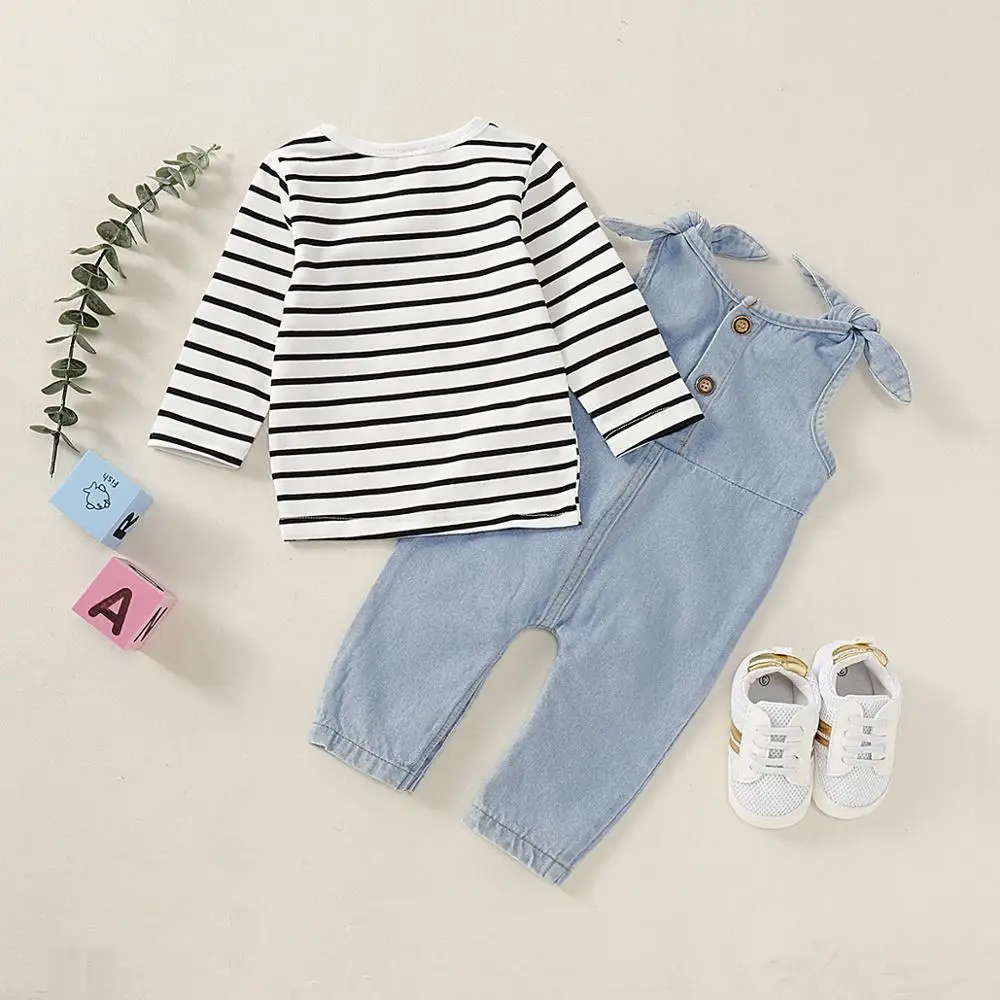 Baby Romper Pants Tee Shirt Clothes Sets Fashion Outerwear Newborn Girl Infant 2pc Outfits Spring Autumn Winter Children Costume
