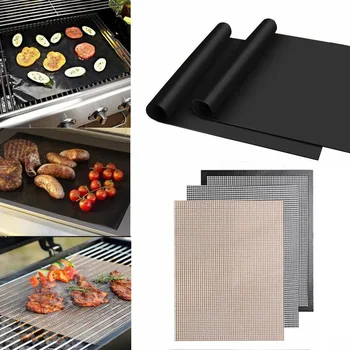 

1/3pcs Reusable Non-Stick BBQ Grill Mat Pad Baking Sheet Portable Outdoor Picnic Cooking Barbecue Oven Tool Hot selling