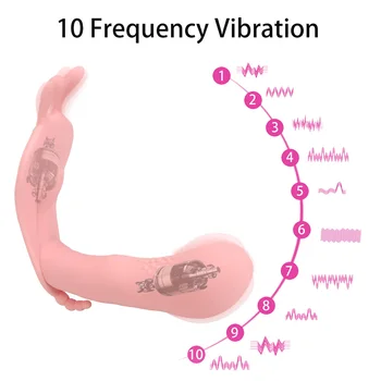 Panty Vibrator G Spot Massager Wearable Rabbit Dildo Vibrator Remote Control Clitoris Stimulator Sex Toys for Women 3