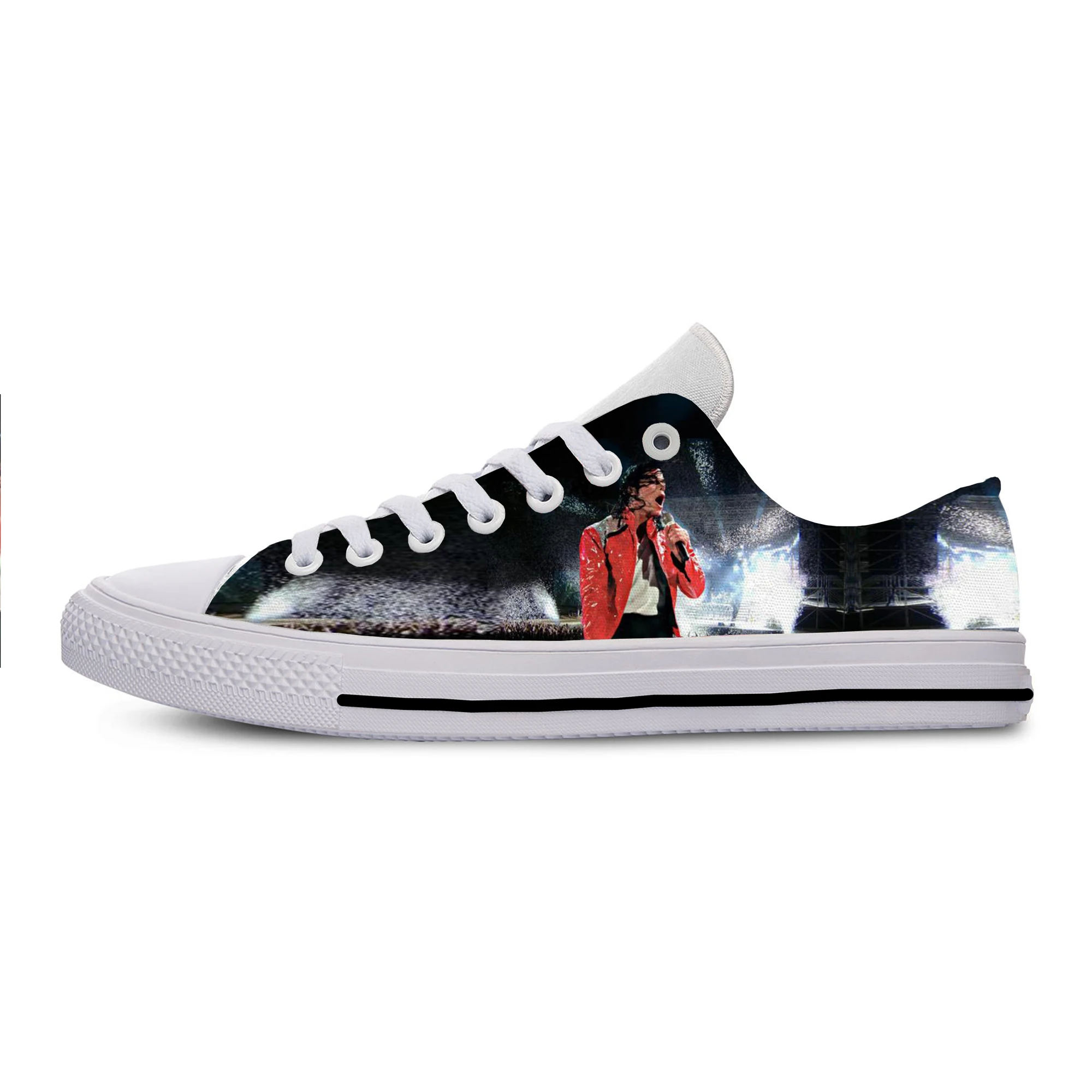 

2019 Hot Cool Fashion Pop Funny High Quality Sneakers Handiness Casual Shoes 3D Printed For Men Women Michael Joseph Jackson