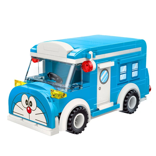 2021 new classic anime Doraemon restoration cement pipe open space scene model building block toy building block girl boy toy No box