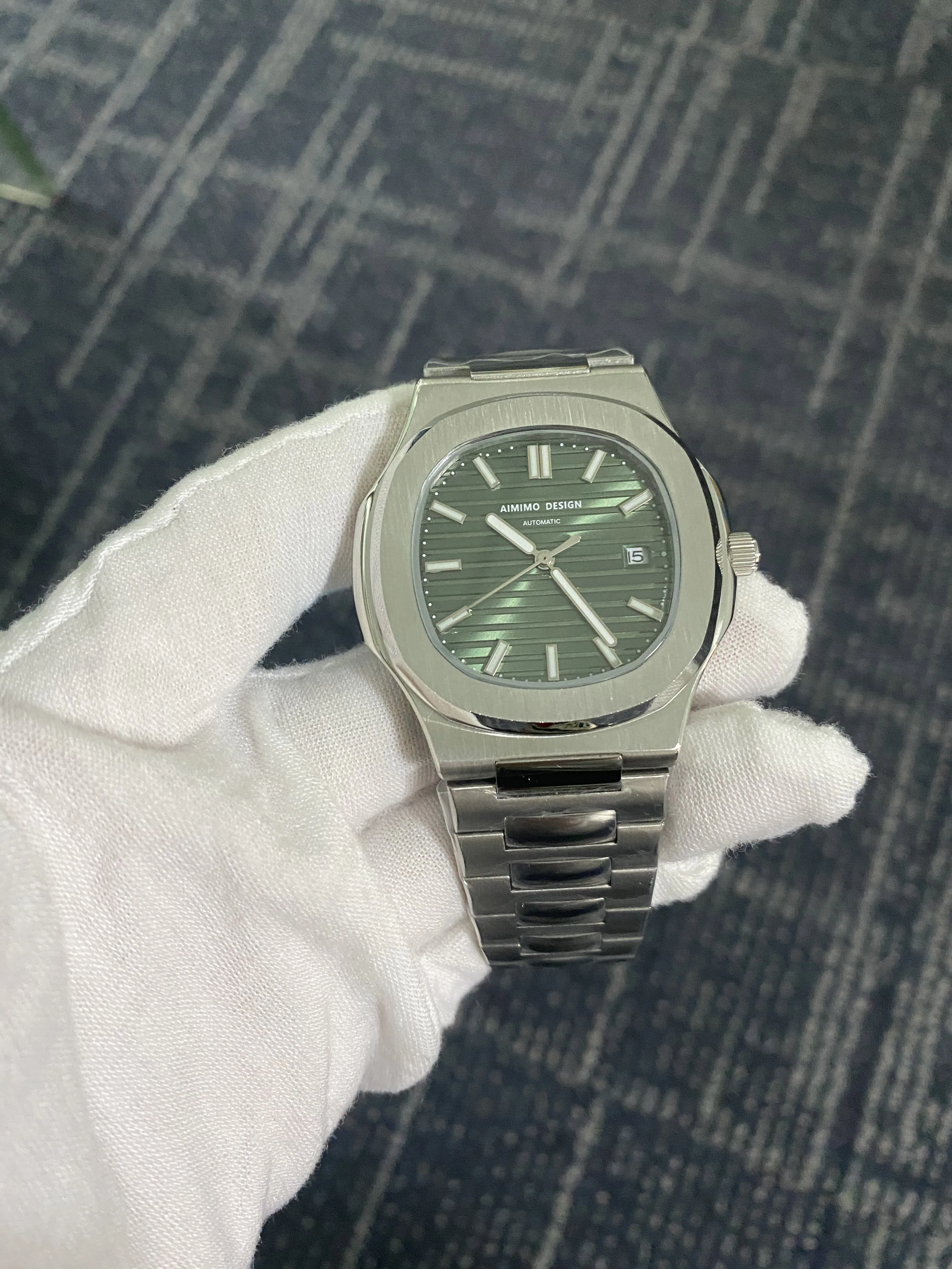 AIMIMO DESIGN Automatic Watch Japan Miyota-8215 Movement Men Mechanical Wristwatches Sapphire Glass Waterproof Luxury Men Watch
