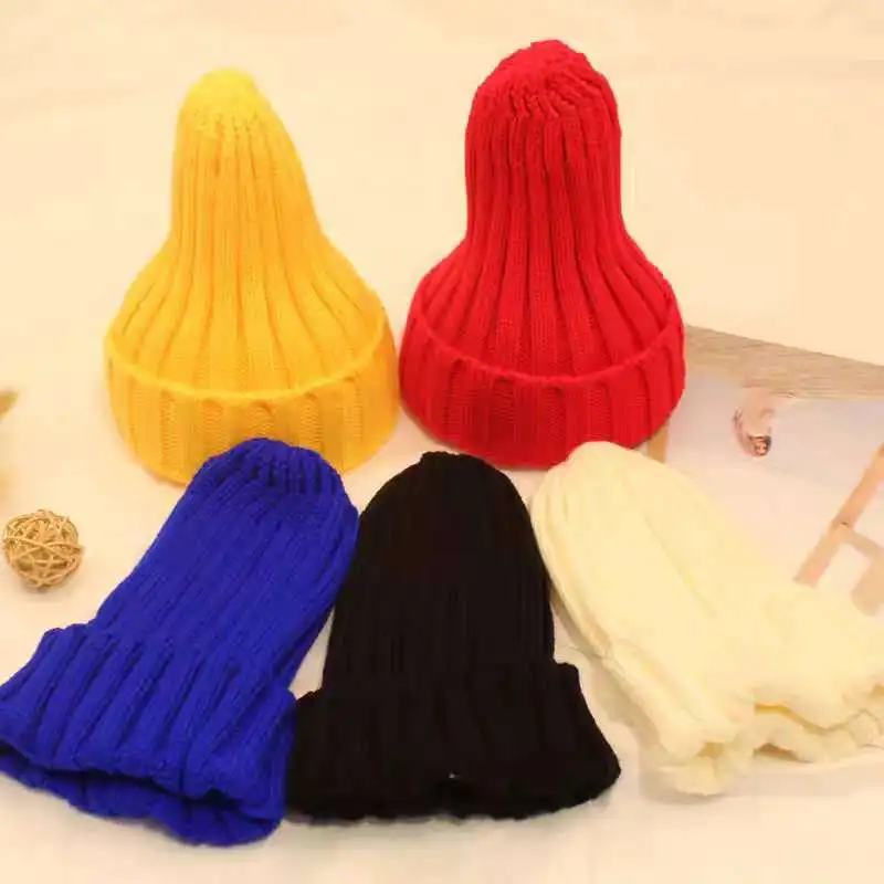 

Children Pacifier Cap 2019 New Style Korean-style Autumn And Winter Men And Women Children Knitted Wool Cap Infant Korean-style