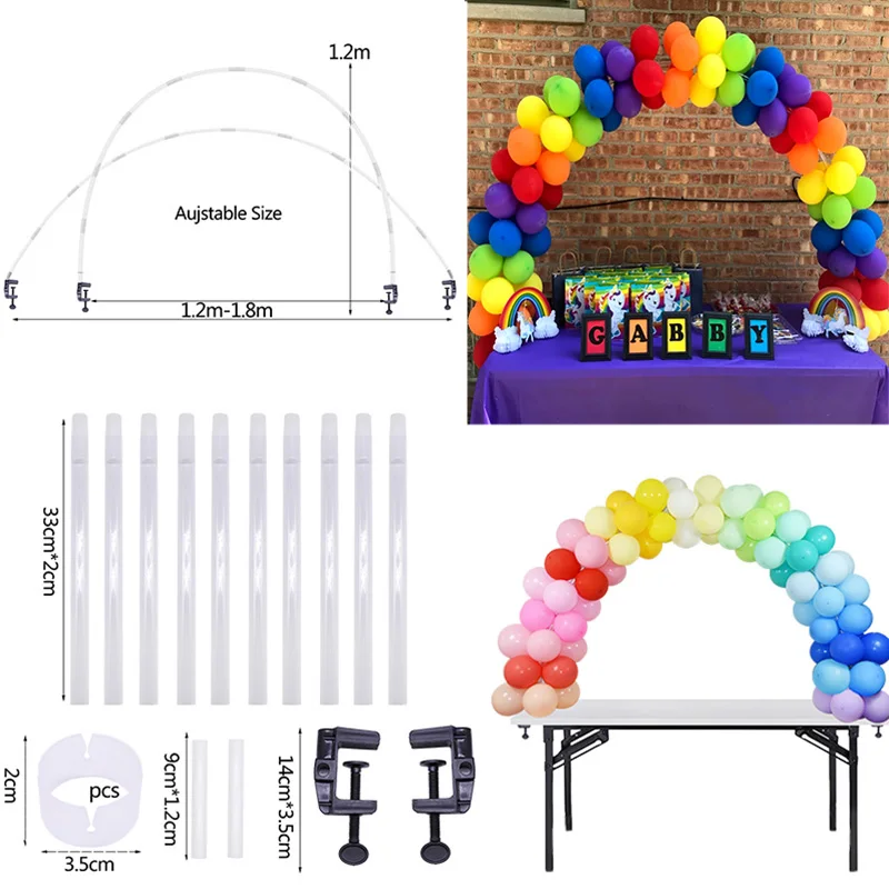 Balloon Arch Stand Frame Base Birthday Balloons Holder Column Balloon Chain for Wedding Birthday Pa