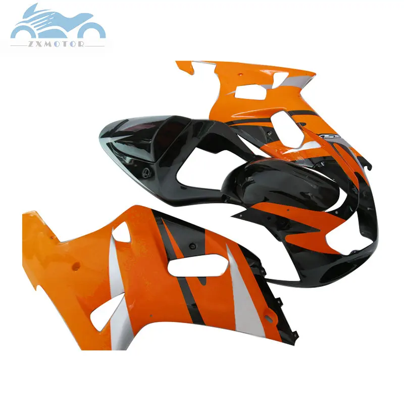 Тела Обтекатели для Suzuki GSXR600 GSXR750 2001-2003 мотоциклетная нательная защита ремонтный набор обтекателей 600 GSXR 750 01 02 03 желтого и черного цвета