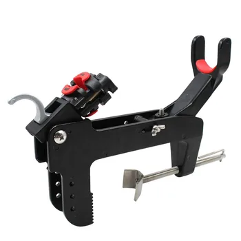 

Tackle Tool Boat Mount Fishing Rod Holder Stand For Kayak 360 Degrees Rotatable Quick Release Adjustable Aluminum Alloy Black