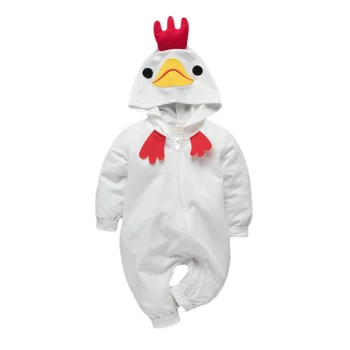 

Baby Boy Girl Autumn Cute Cartoon Animal Hoodie Rompers Casual Long Sleeve Outerwear