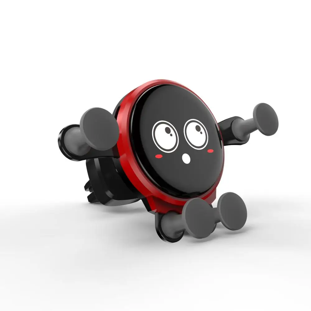 Red Dots air vent Автомобильный держатель для телефона Sumitap Gravity 360, Универсальный Автомобильный кронштейн с gps и вентиляционным отверстием, автоматический держатель для приборной панели, магнитный держатель для мобильного телефона - Цвет: Red Dots air vent