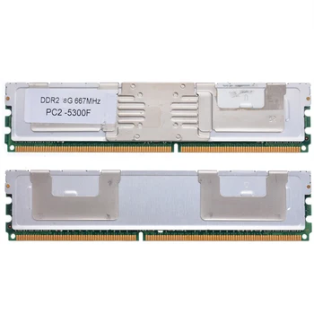 

Pohiks 8GB Server Memory RAM Module DIMM DDR2 PC2-5300F 667Mhz 1.8V ECC 240Pin Server Data Storing Replacement Accessories
