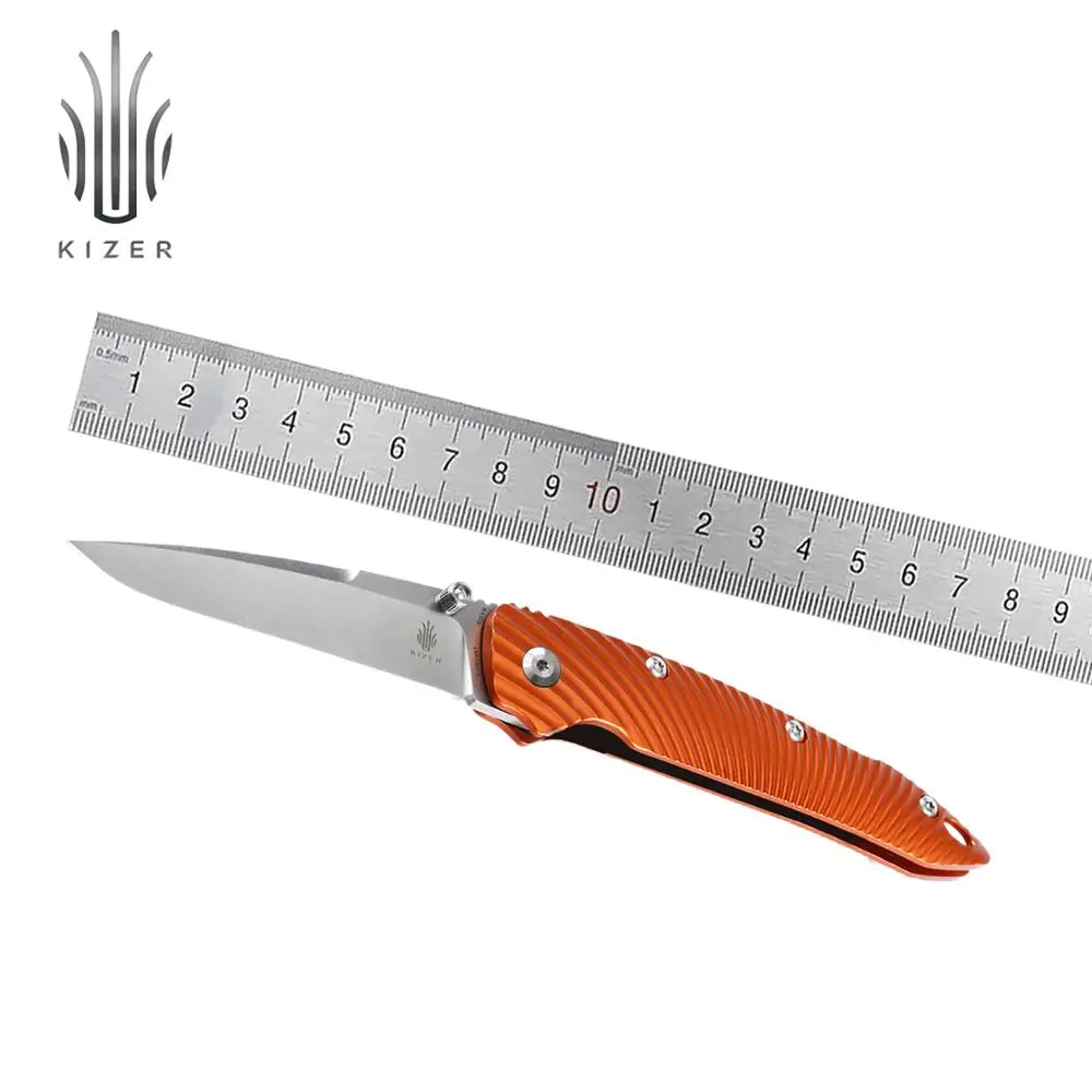 Нож для выживания Kizer Sliver KI4419A1 походный нож с алюминиевой ручкой складной лезвием