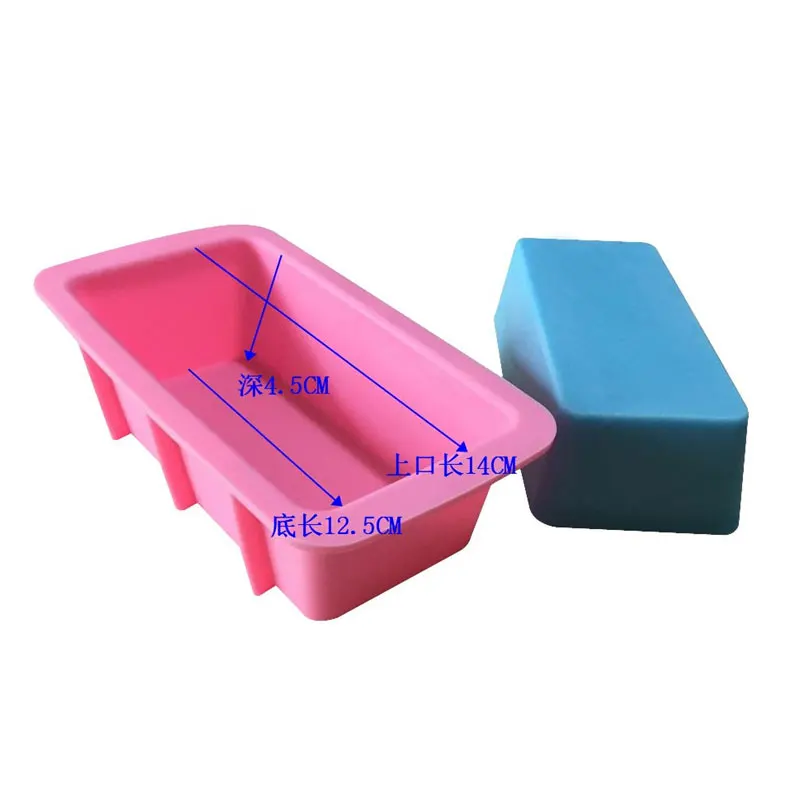 Large Silicone Soap Molds 500ml 1000ml 1200ml Rectangle Resin Soap Mould  DIY Handmade Long Loaf Toast