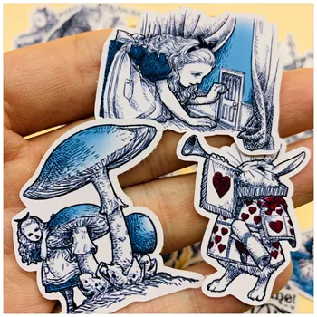 

40Pcs/Set Vintage Cartoon Alice Fairy Girl Sticker DIY Craft Scrapbooking Album Journal Happy Planner Decorative Stickers