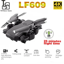 Lf609 Drone 4k With Hd Camera Wifi 1080p Dual Camera Follow Me Quadcopter Fpv Professional Drone High Grade Battery Toy For Kids