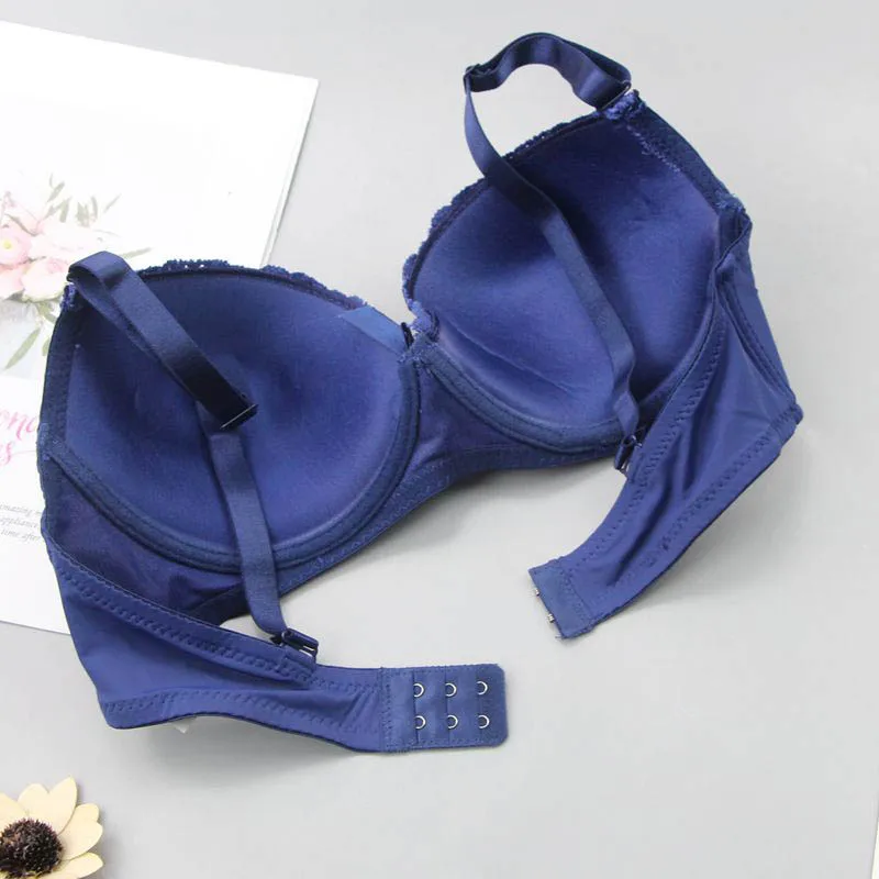 2021 New Sexy Push Up Bra Sets Padded Lace Middle Mold Cup Underwear For Women BCDE Plus Size Female Lingerie bralette sets