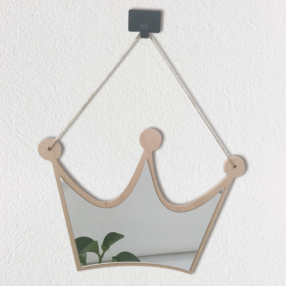 Ins декоративные зеркальные стикеры Настенные акриловые Decoracion Habitacion дети мультфильм корона персонализированное зеркало
