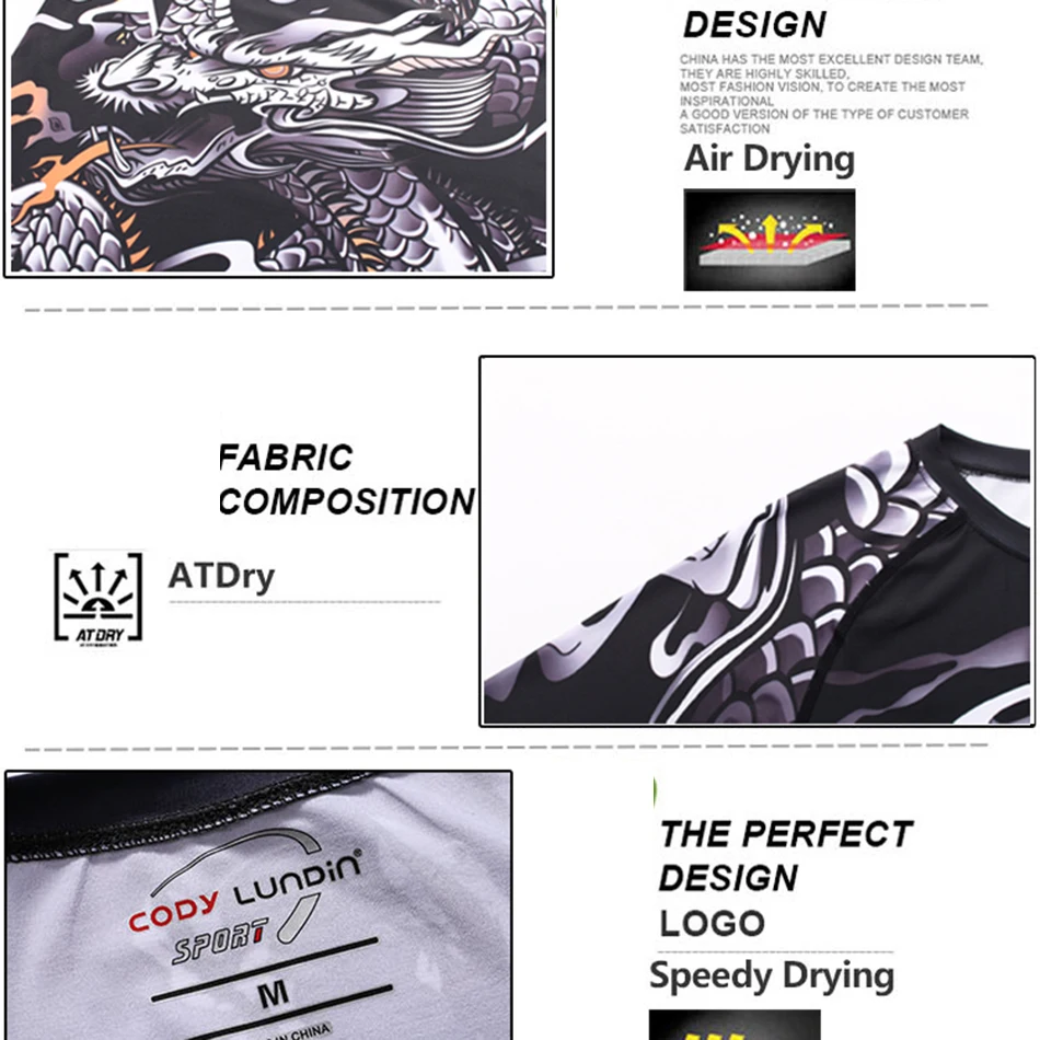 BJJ Rashguard For Men MMA Rash Guard T Shirt+Pant Tracksuit MMA Shorts Jiu Jitsu Boxing Muay Thai Compression Kickboxing Set Sports Apparel Mens T Shirt