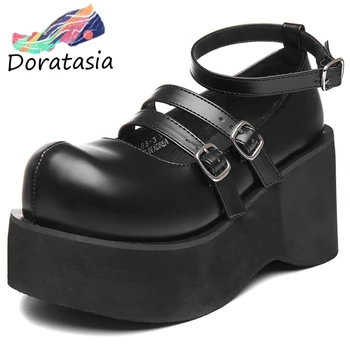 

Brand New Chic INS Hot Sweet Platform Wedges Chunky High Heels Mary Janes Shoes Pumps Women