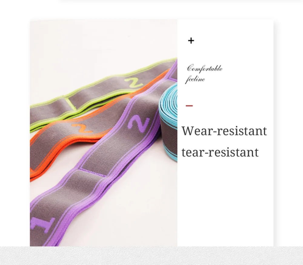 Женский эластичный пояс для йоги, фитнеса, гимнастики, эластичность, растягивающийся ремень для йоги, гибкие петли для пилатеса, тренировок