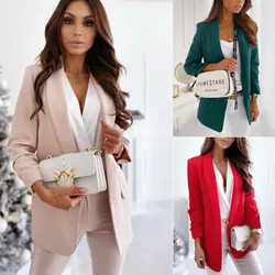 2021 Autumn and Winter New OL Temperament Professional Self-Cultivation Small Suit Jacket Fashion All-Match Women's Clothing 2021 Autumn and Winter New OL Temperament Professional Self-Cultivation Small Suit Jacket Fashion All-Match Women's Clothing
