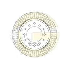 Диск Тормозной Toyota Land Cruiser 150 05- Задний 6063422 Girling арт. 6063422