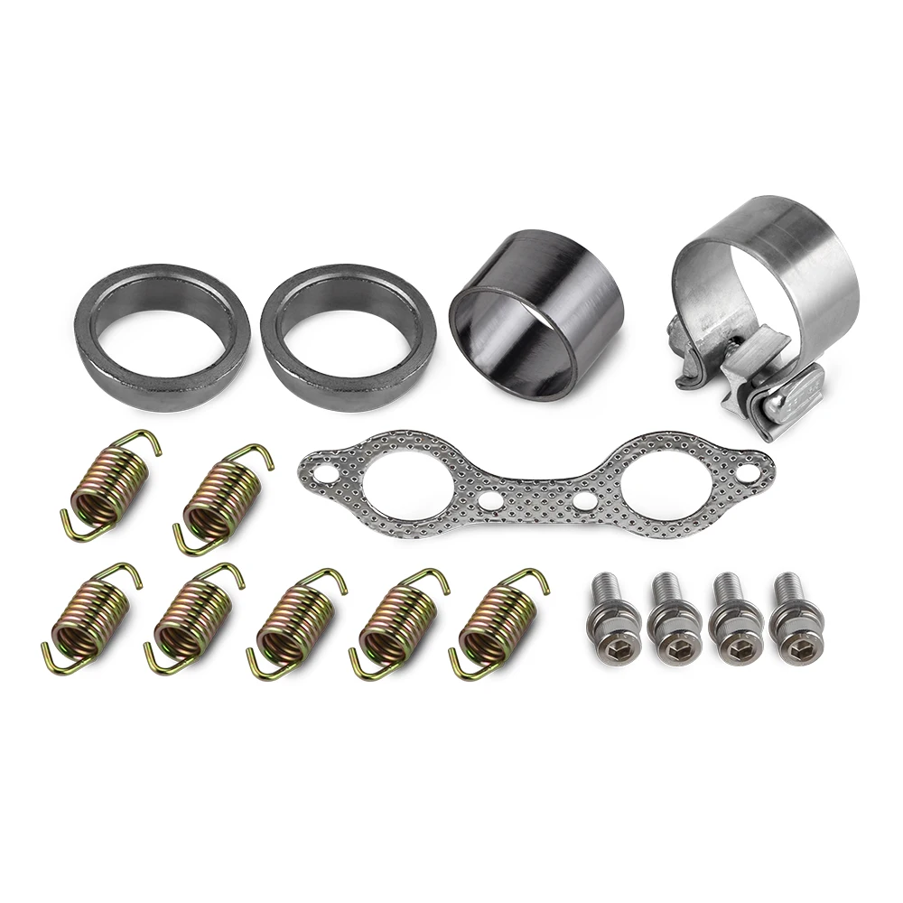 For Polaris RZR 800 EFI 2008-2011 Exhaust Muffler Manifold Rebuild Kit Exhaust pipe Gasket Spring Exhaust Donut Manifold Gasket - - Racext 8