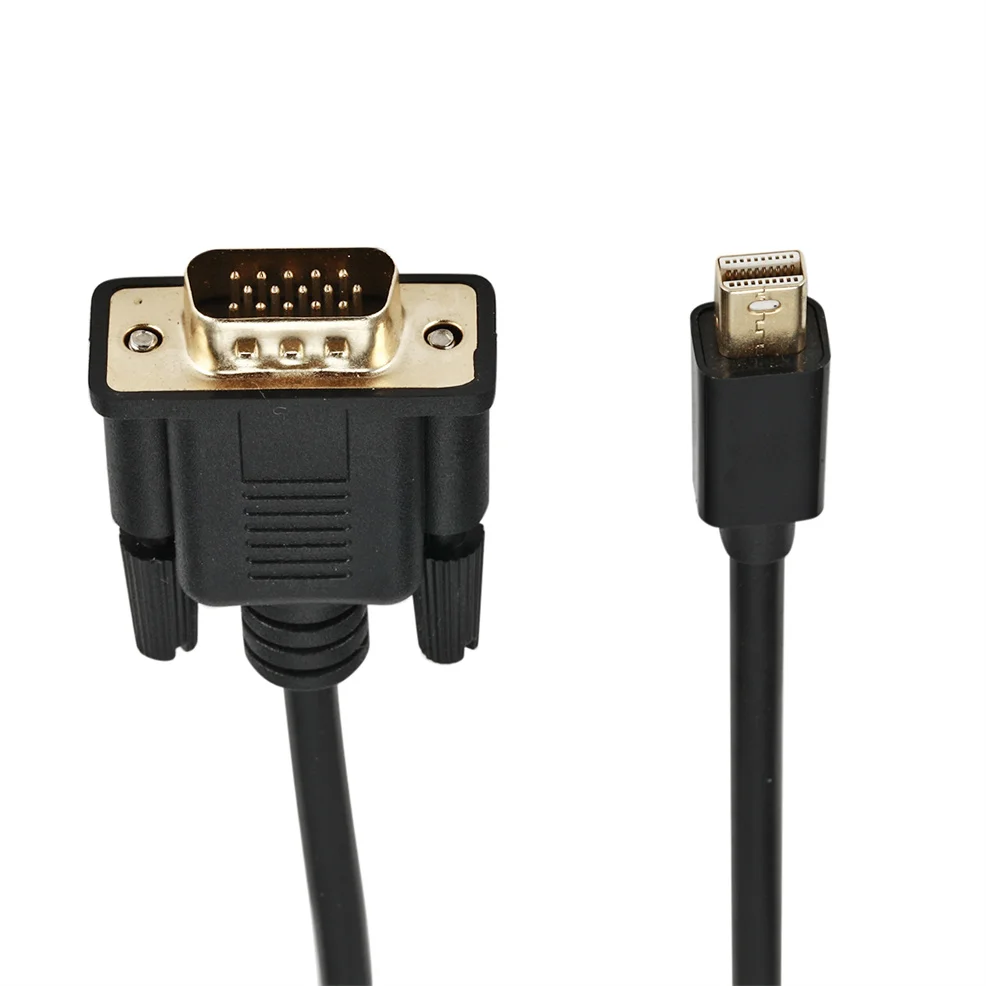 DisplayPort to VGA Cable Adapter 1.8M 1080P For HDTV Monitor MacBook Air Pro