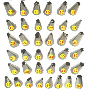 

HOT SELL 1 PCS Cake d ecorating Piping Nozzles Pastry Tips Stainless Steel c ookie Cream Presser d ecorating tips 70 80