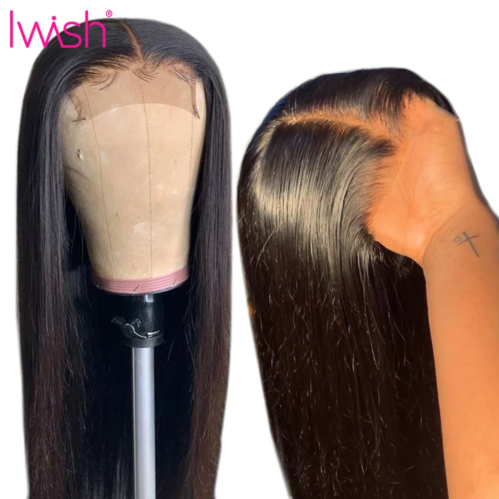 

4x4 Lace Closure wig Straight 13x6 Lace Front Human Hair Wig Pre Plucked Brazilian Remy full Hair Transparent Lace Front Wig