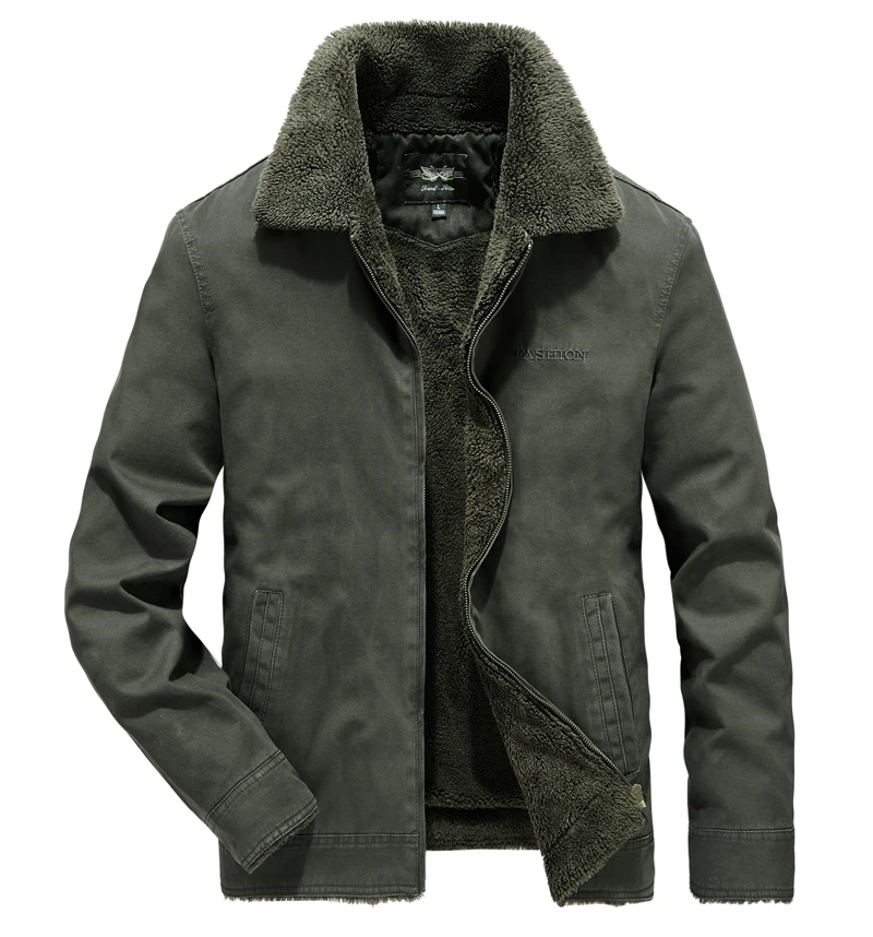 military Зимняя мужская куртка, хлопок, военный Бомбер, куртки, Jaqueta Masculina, Мужская ветровка, толстая флисовая куртка, Мужская парка, пальто - Цвет: military