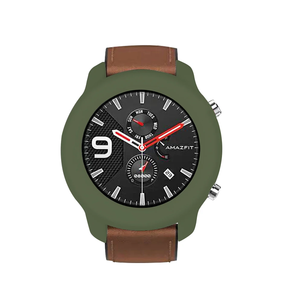 7 Защитный чехол для Xiaomi Amazfit Gtr 47 мм средство защиты ПК Рамка для Xiaomi Gtr часы Защита оболочки аксессуары ремешок - Цвет: 7