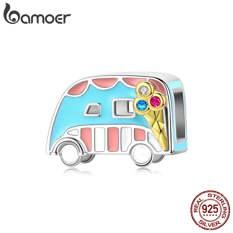 Красочная эмалированная картинка мороженое от bamoer подвеска для оригинального