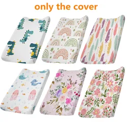 Housse de matelas à langer en coton doux pour bébé, respirant, détachable, imprimé, drap de Table pour pépinière, protecteur 