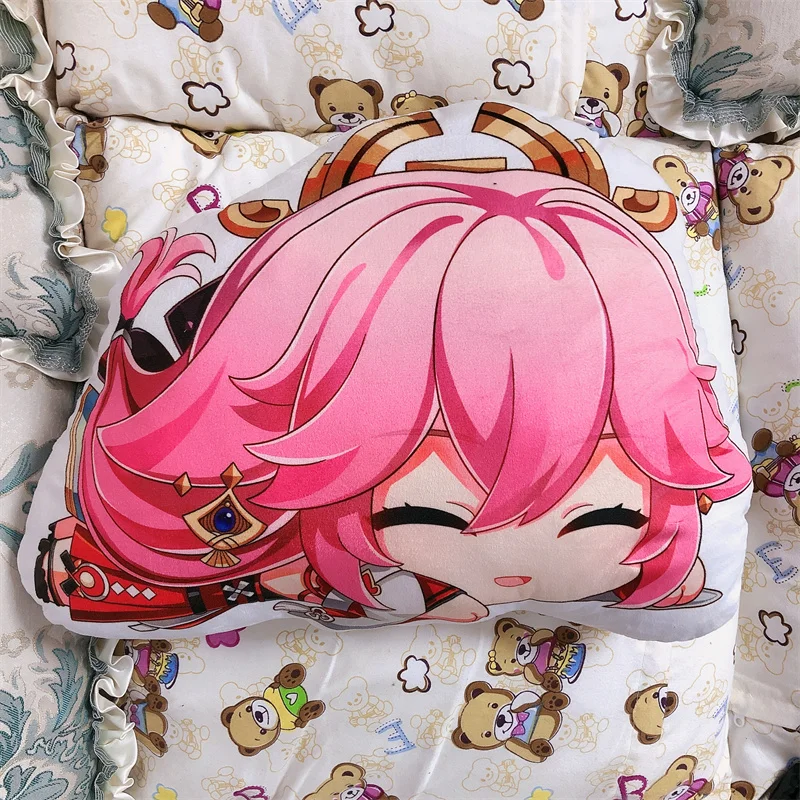 Anime Genshin Impact Yae Guuji Yae Miko Plush Pillow Doll Dakimakura Kawaii Cartoon Cosplay Accessories plush toy,plush doll