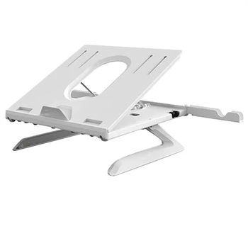 

OImaster Laptop Stand Ergonomic, Riser with Built-in Foldable Legs and Phone Holder, Ventilated Notebook Stand Tray for
