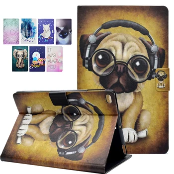

Fashion Cartoon Dog Tablets Case For Samsung Galaxy Tab 3 10.1 P5200/P5210 Case PU Leather Book Stand Back Soft TPU Cover Shell