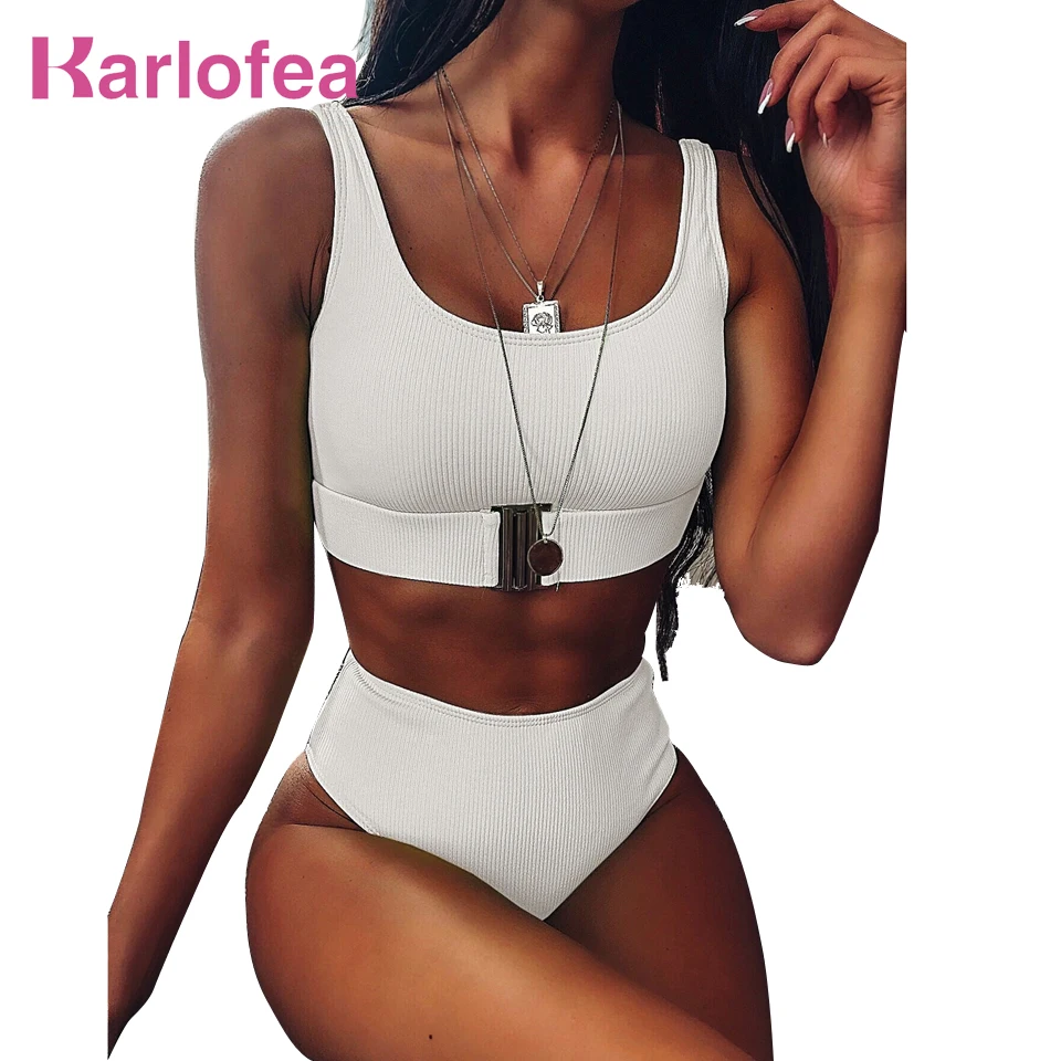 Karlofea Новые повседневные летние женские купальники для девушек красивый комплект