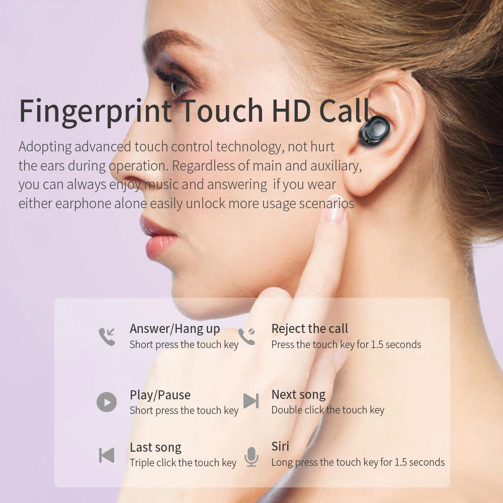 Essager S11 TWS беспроводные Bluetooth наушники в ухо мини гарнитура свободные для iPhone Xiaomi