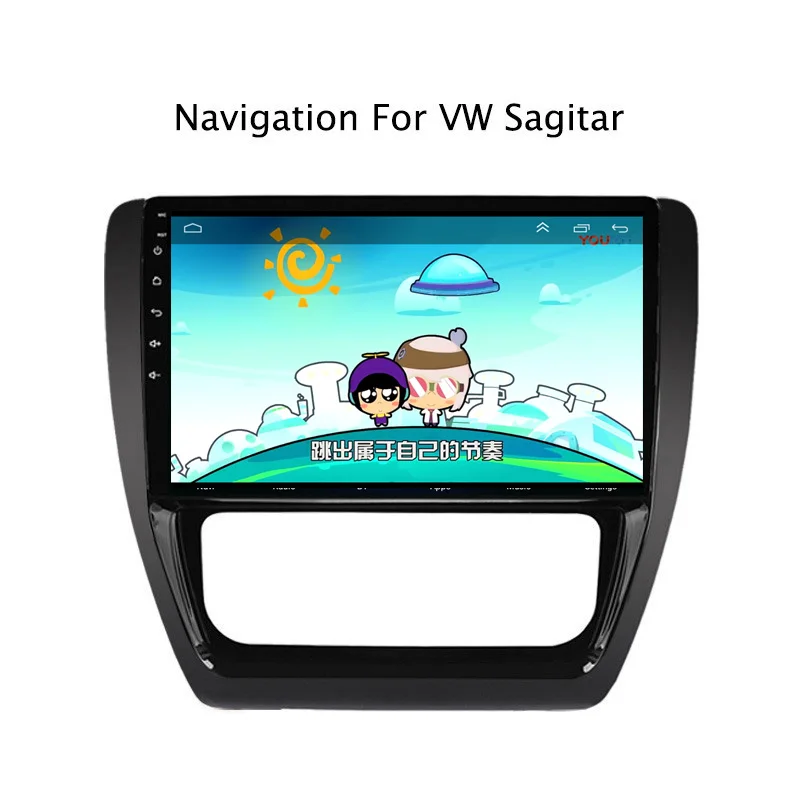 Top 10.1Inch Android 8.1 Car DVD GPS Navigation Player For VW Sagitar 2012 2013-2018 4G LTE with SIM Card Slot 2DIN Car Radio Stereo 6