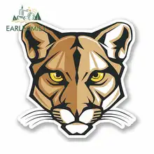 EARLFAMILY 13cm x 13cm Tiger Cat Cartoon Funny Car Stickers Waterproof Anime RV VAN 3D DIY Fine Decal Bumper Truck JDM Graphics