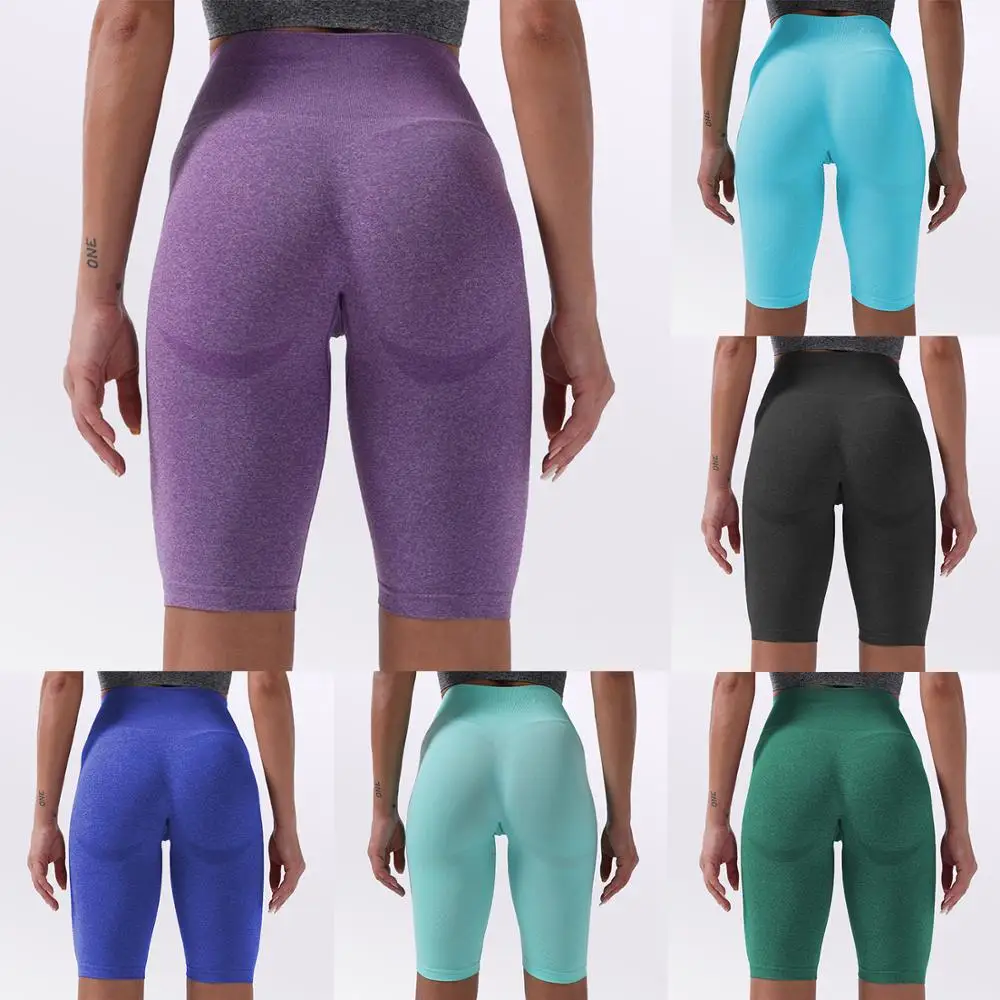 

Vital Seamless Sports Short Women Summer High Waist Tight Gym Leggings Squat Proof Tummy Control Workout Running Shorts Women