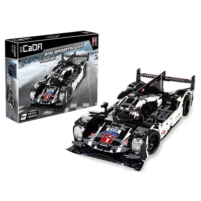 CADA RC LP610 Супер гоночный автомобиль кирпичи совместимые техника MOC Модели Строительные блоки дистанционное управление гоночный автомобиль игрушки для детей - Цвет: c61016 (1586pcs)