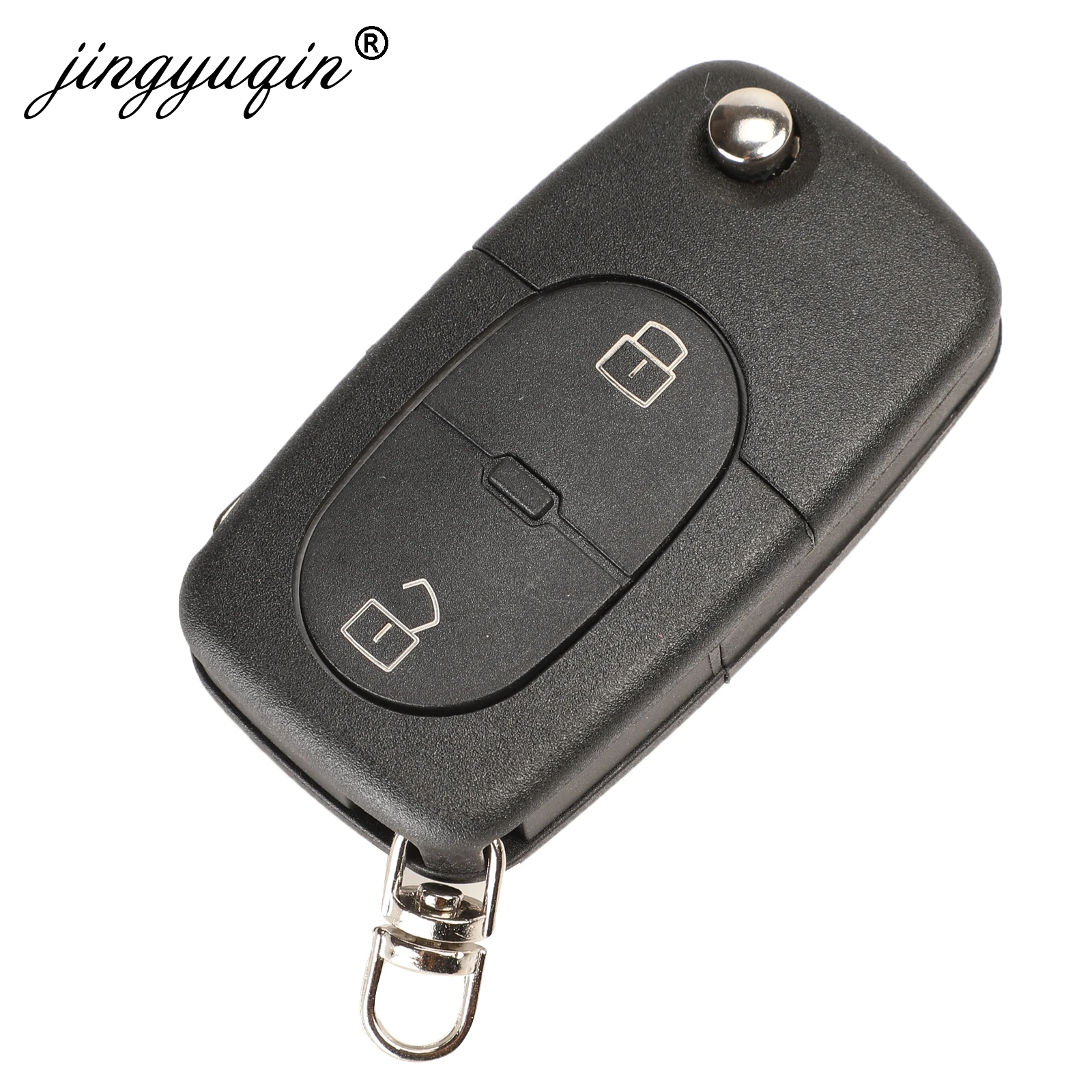 Сменный Чехол для автомобильного ключа jingyuqin на 2/3/4 кнопки чехол брелок Audi TT A2 A3 A4
