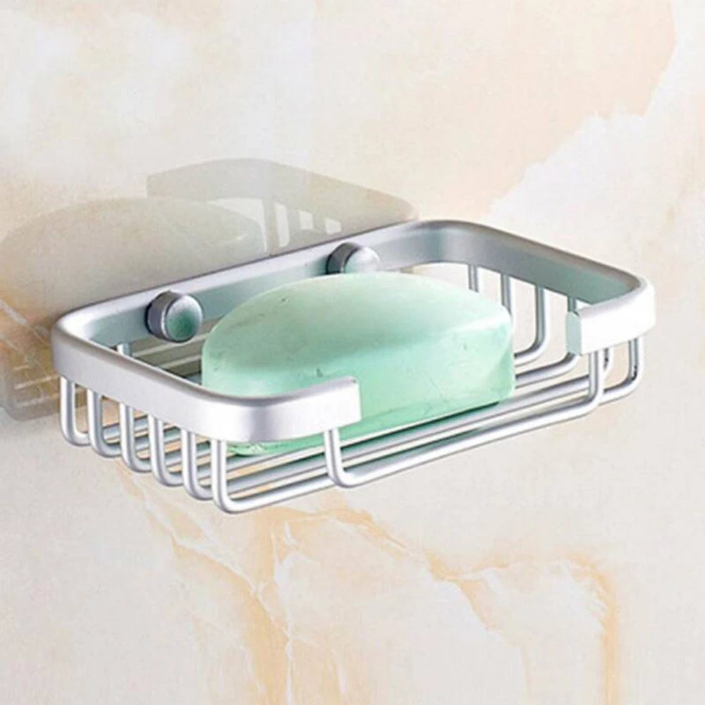 

Wall Mounted Soap Dish Holder Bathroom Bath Shower Metal Rack Tray Silver For Protecting Your Soap From Water