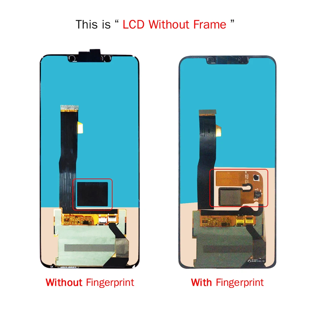 Amoled lcd 6,3" для huawei mate 20 Pro дисплей с сенсорным экраном дигитайзер сборка+ Замена рамки с отпечатком пальца mate 20 Pro
