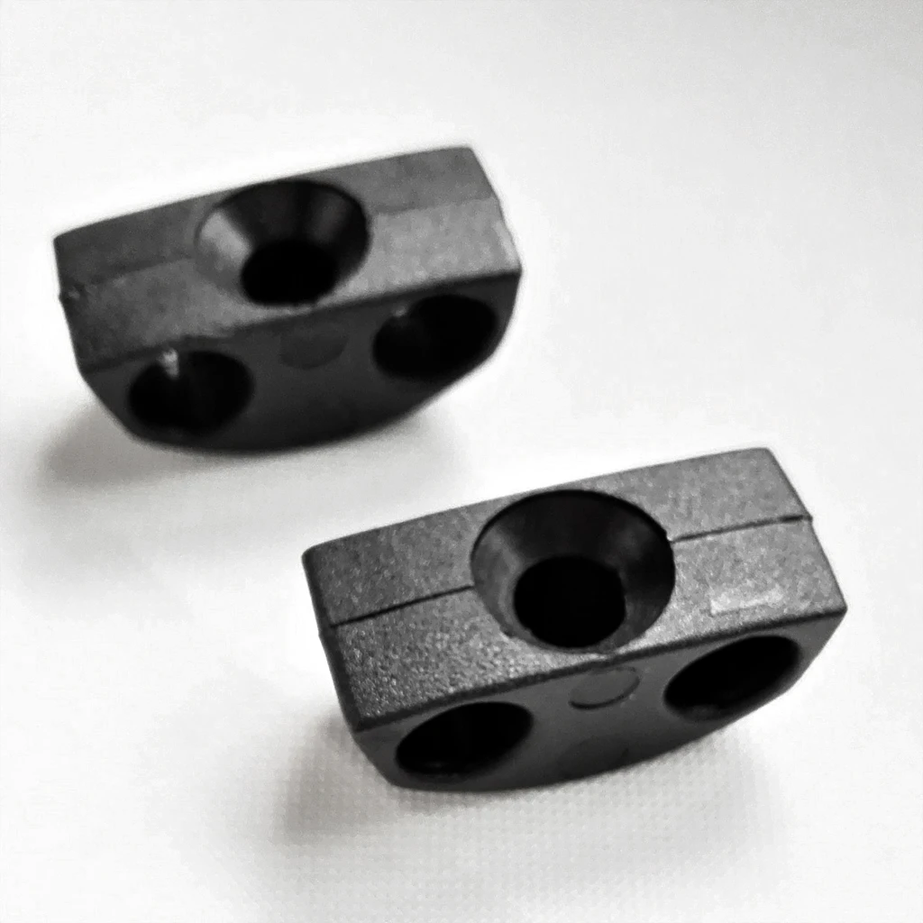 15pcs/set Black Deck Line Guide Marine Fitting Boat Canoe Kayak Accessories