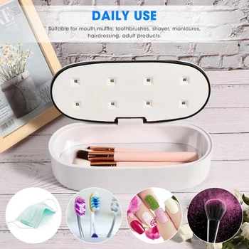 

60S/90S UV Cleaning Box Portable USB Power LED UV Disinfection Box For Nail Art Tools