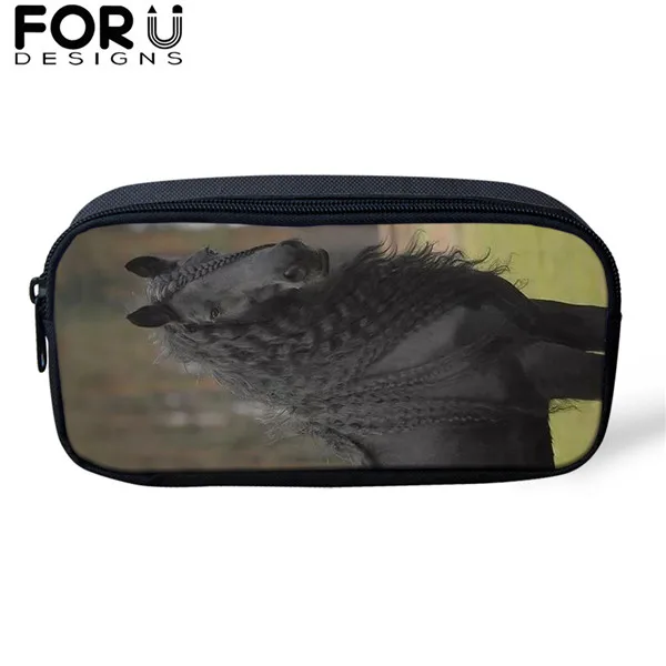 FORUDESIGNS/3 шт./компл. красивый фризская лошадь печати школьная сумка для мальчиков и подростков, рюкзак для девочек, детей, студентов рюкзак для путешествий - Цвет: CDGX1511K